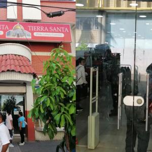 Funcionarios de las entidades en mención se encuentran realizando las diligencias en cada uno de los locales ocupados.