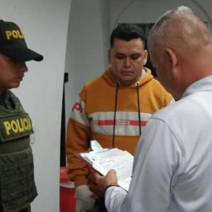 Digno Palomino recibido en su momento por Migración Colombia.