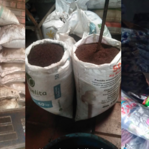 Productos incautados. 