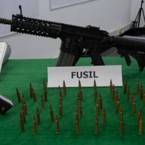 Algunas de las armas incautadas.