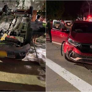 Vehículos involucrados. 