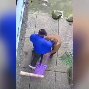 El hecho quedó registrado por cámaras de seguridad.