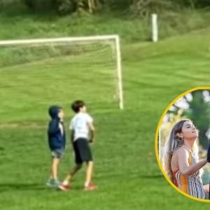 Así fue el avistamiento de Clara Chía Martí jugando con los hijos de Shakira y Piqué. 