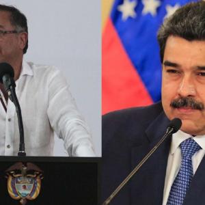 Gustavo Petro, izquierda, anunció la visita por medio de los canales de gobierno.