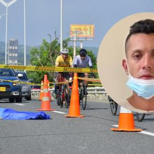 aspecto del accidente e imagen del autor. 