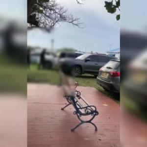 El hecho quedó en video. 