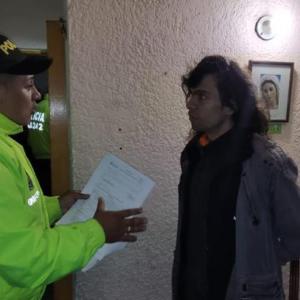 Momento de la captura de Juan Pablo González