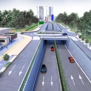 Visualización proyecto Gran Vía altura Universidad del Norte, donde se construirá una glorieta.