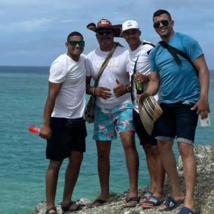 Profesores del colegio Las Nieves durante la excursión. 