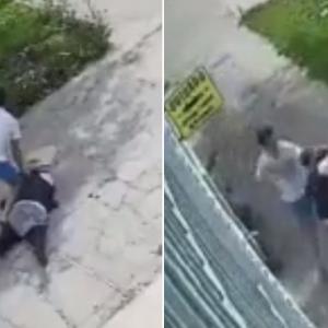 El hecho quedó grabado por cámaras de seguridad. 