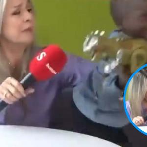 Yanfry y vicky Dávila durante la entrevista, que tuvo un abrupto final