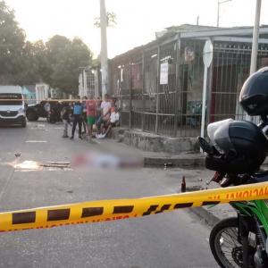 aspecto de la escena del crimen en Malambo