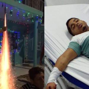 Momento del hecho / Lesionado en el hospital. 