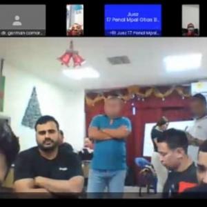 Captura de pantalla de la audiencia, celebrada este viernes de manera virtual