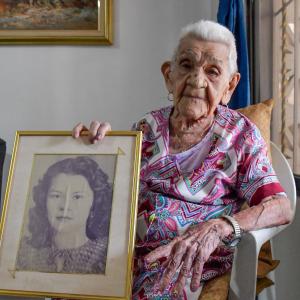 'Magolita' en su casa. 