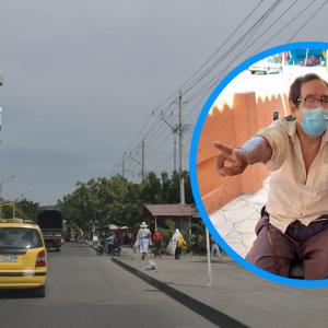 El lugar de los hechos y la imagen del adulto mayor fallecido