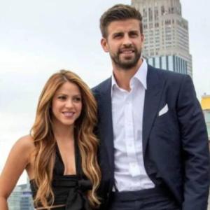 Shakira y Piqué en medio de un evento cuando todavía eran pareja.