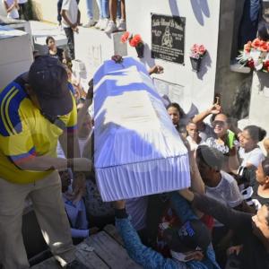 El menor fue sepultado durante este lunes. 