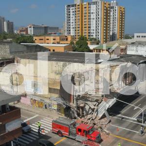 Aspecto del desplome. 