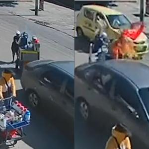 El hecho quedó registrado por cámaras de seguridad.