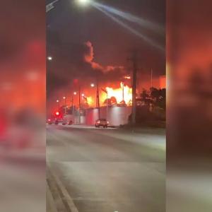 aspecto del voraz incendio