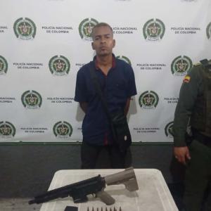 A Brayan José Orozco Caraballo le encontraron el fusil con 24 cartuchos