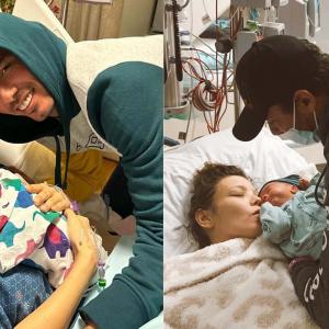 Imágenes de la pareja en el hospital