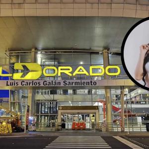 El aeropuerto El Dorado y la imagen de la DJ asesinada