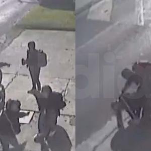 El hecho quedó grabado por cámaras de seguridad. 