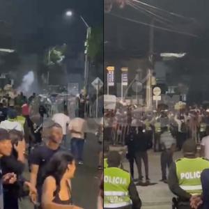 Los hechos se presentaron en varios momentos de la noche de este sábado