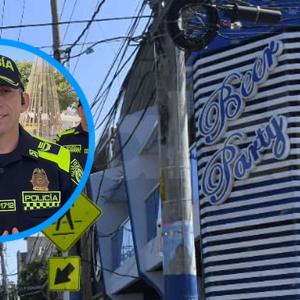 Fachada del lugar en el que se encontró el artefacto y la imagen del coronel Daza