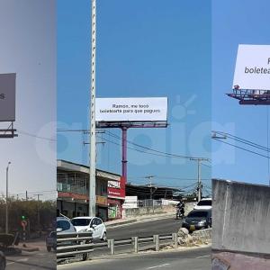 Las vallas de Ramón están por todo Barranquilla. ¿A quién le están cobrando?