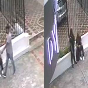 El hecho quedó registrado en cámaras de seguridad