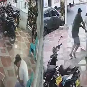 El hecho quedó registrado por cámaras de seguridad.