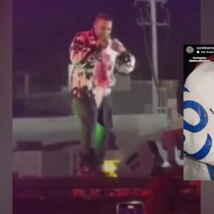 Don Omar y la camiseta firmada a la seguidora.