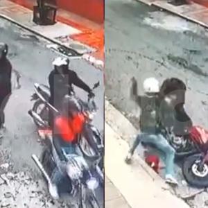 El asalto quedó registrado en video. 