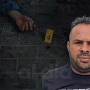 Aspecto del hombre asesinado en horas de la tarde de este miércoles
