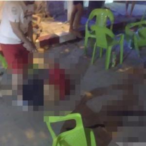 Aspecto de la escena del crimen