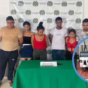 Los criminales quedaron a disposición de la Fiscalía General de la Nación