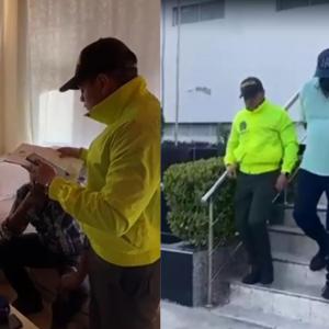 Los uniformados llegaron hasta la residencia del señalado para capturarlo.