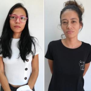 Hermanas capturadas por homicidio. 