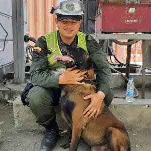 Tako, el perro que protagonizó el trabajo de la Policía Antinarcóticos