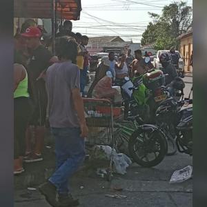 Lugar del barrio Montes en el que el joven recibió los disparos de arma de fuego.