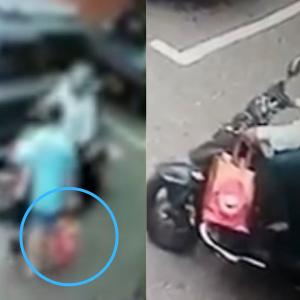 Una mujer vía telefónica le indicó al pequeño que una persona en moto pasaría por la bolsa
