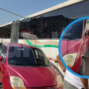 Aspecto de la escena del siniestro vial