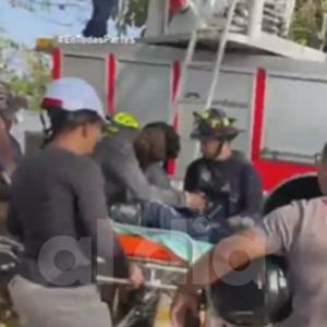 La rápida reacción del Cuerpo de Bomberos de Barranquilla permitió el rescate