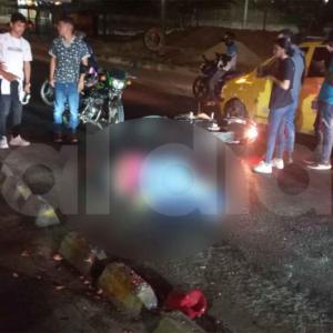 Uno de los fallecidos durante la semana mayor fue un hombre que iba en su moto por el municipio de Soledad. 