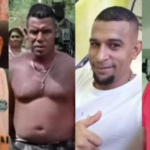 Aspecto de cada uno de los cuatro muertos. 