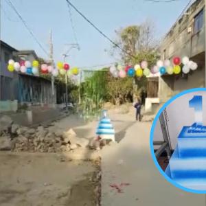 Como si del cumpleaños de una persona se tratara, los residentes del sector se dieron cita a las 7:00 de la mañana. 