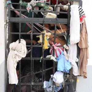 Aspecto de uno de los reclusorios temporales de la ciudad de Barranquilla